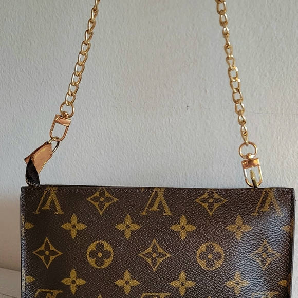 Louis Vuitton Brown and Gold Clutch - Picture 5 of 15